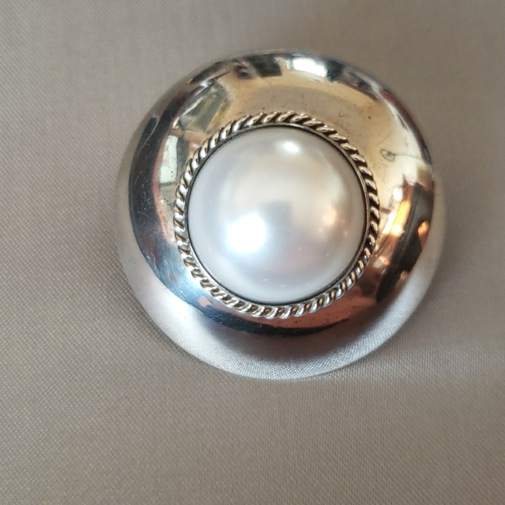 Vintage Kalibré signed Sterling Silver Harlene Korey Brooch 1985